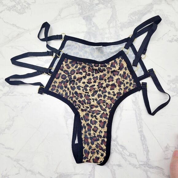 2/$20 Brand New Sexy Leopard Pattern Underwear Panties Size: XL - Picture 3 of 6